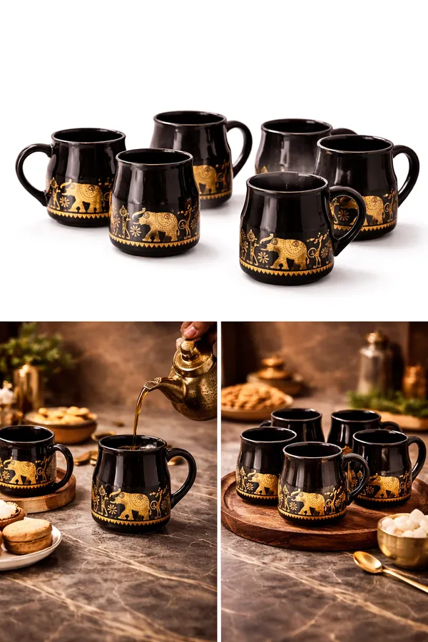 Pack_Of_6_Ceramic_Multi_Design_Elephant_Art_Multicolor_Cup_Set_Each_Elegant_And_Durable_Microwave_And_Dishwasher_Safe