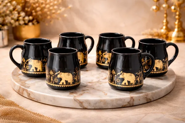 Pack_Of_6_Ceramic_Multi_Design_Elephant_Art_Multicolor_Cup_Set_Each_Elegant_And_Durable_Microwave_And_Dishwasher_Safe