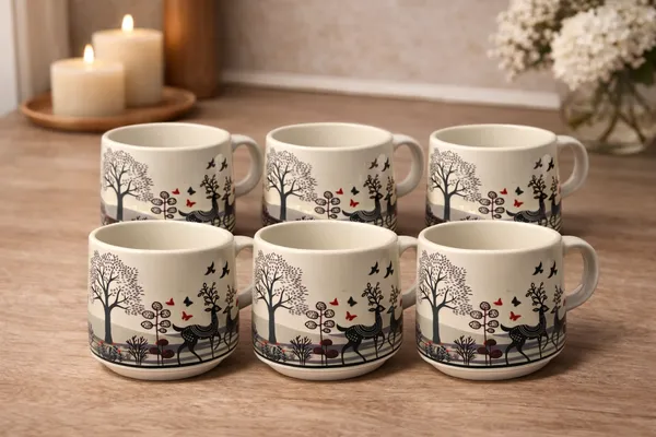 Set_Of_6_Deer_Trail_Ceramic_Cups_Tea_Coffee_Chai_Mugs_Cups_250_Ml_Each_Elegant_And_Durable_Microwave_And_Dishwasher_Safe