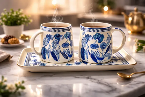Set_Of_2_Handcrafted_Alive_Print_Ceramic_Coffee_Milk_Tea_Mugs_With_1_Ceramic_Tray_Each_Elegant_And_Durable_Microwave_And_Dishwasher_Safe