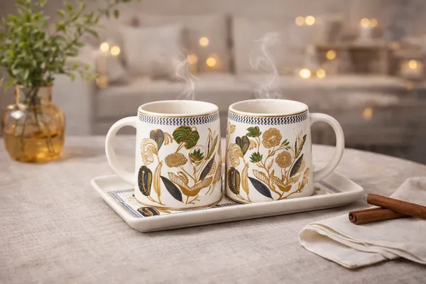 Set_Of_2_Handcrafted_Alive_Print_Ceramic_Coffee_Milk_Tea_Mugs_With_1_Ceramic_Tray_Each_Elegant_And_Durable_Microwave_And_Dishwasher_Safe