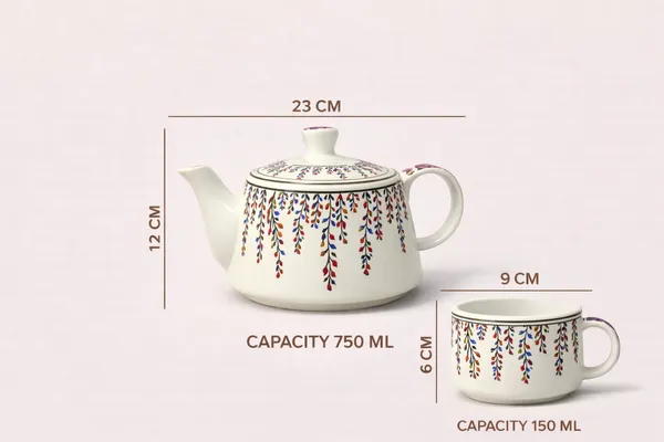 Handcrafted_Ceramic_Design_Bliss_Teapot_Cup_Set_1_Kettle_1_Litre_And_6_Cups_160_Ml_Elegant_Microwave_And_Dishwasher_Safe_Morning_Set_Tea_Sets_With_Kettle_For_Gifting