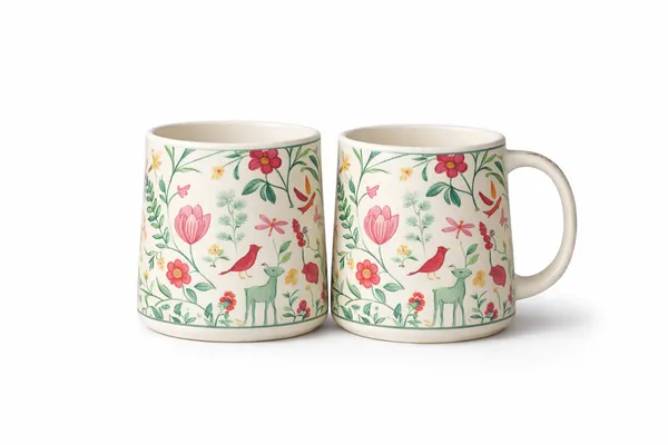 Set_Of_2_Mystic_Magenta_Ceramic_Coffee_Mug_300_Ml_Each_Handcrafted_In_India_Glossy_Finish_Microwave_And_Dishwasher_Safe
