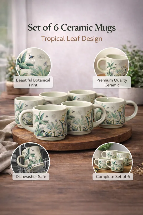 Set_Of_6_Palm_Haven_Ceramic_Cups_Tea_Coffee_Chai_Mugs_Cups_250_Ml_Each_Elegant_And_Durable_Microwave_And_Dishwasher_Safe