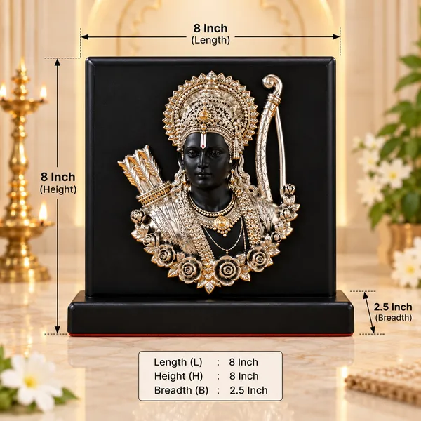 Metallic_Religious_Lord_Ram_Tabletop_Idol