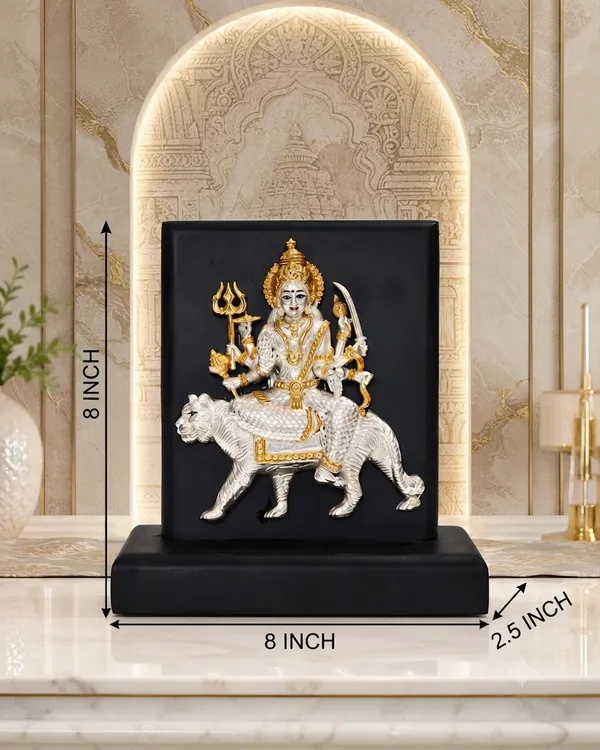 Gold_Silver_Plating_Wooden_Base_Resin_Idol_For_Home_Decor