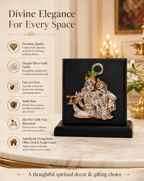 Gold_Silver_Plating_Wooden_Base_Resin_Idol_For_Home_Decor