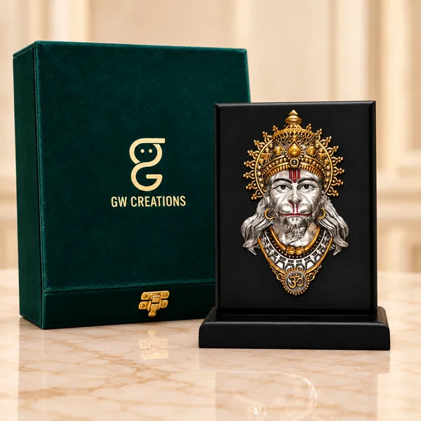 Gold_Silver_Plating_Wooden_Base_Resin_Idol_For_Home_Decor