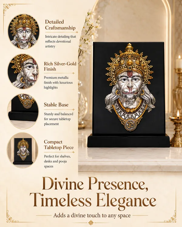 Gold_Silver_Plating_Wooden_Base_Resin_Idol_For_Home_Decor