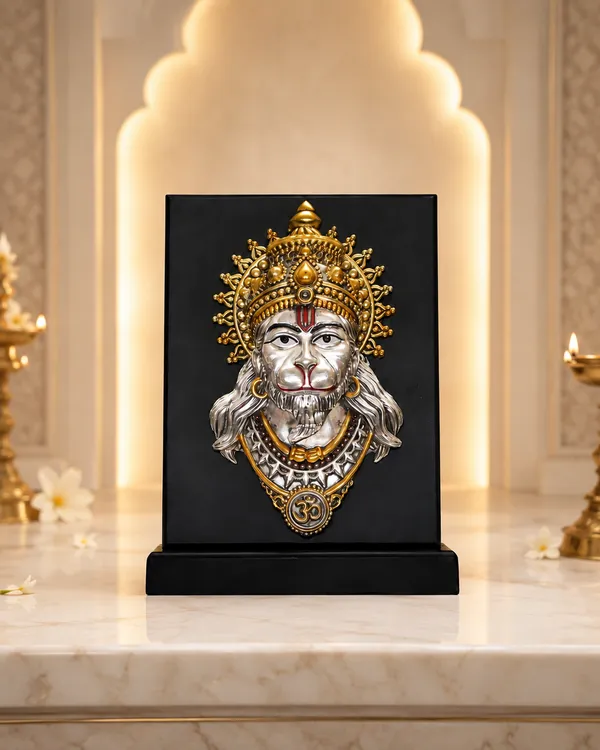 Gold_Silver_Plating_Wooden_Base_Resin_Idol_For_Home_Decor