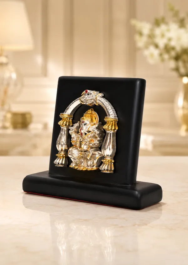 Gold_Silver_Plating_Wooden_Base_Resin_Idol_For_Home_Decor