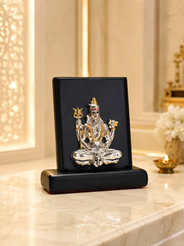 Gold_Silver_Plating_Wooden_Base_Resin_Idol_For_Home_Decor