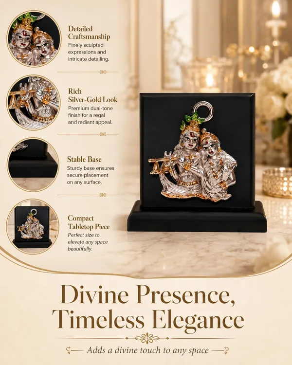 Gold_Silver_Plating_Wooden_Base_Resin_Idol_For_Home_Decor