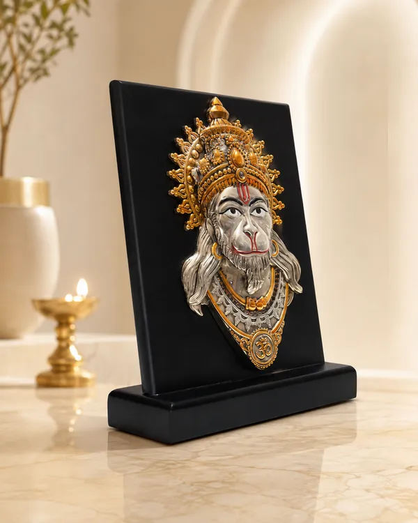 Gold_Silver_Plating_Wooden_Base_Resin_Idol_For_Home_Decor