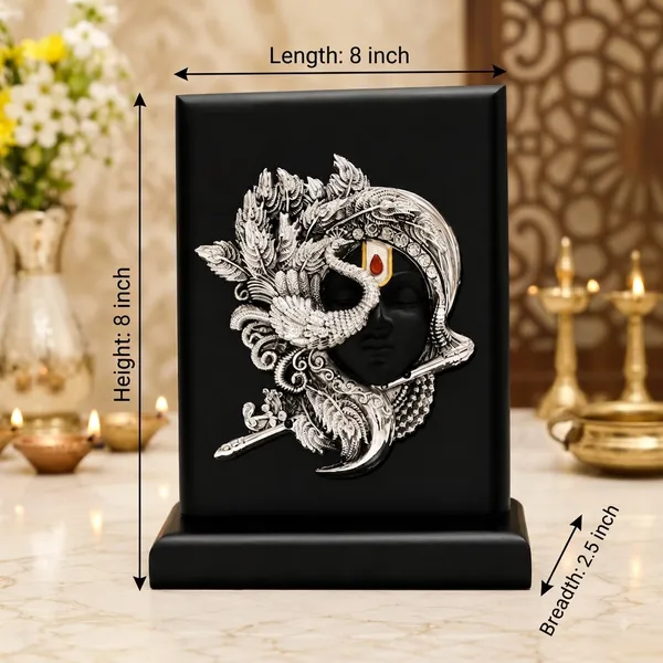 Silver_Plating_Wooden_Base_Resin_Idol_For_Home_Decor