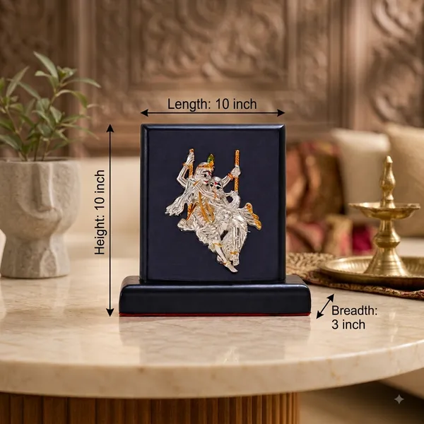 Gold_Silver_Plating_Wooden_Base_Resin_Idol_For_Home_Decor