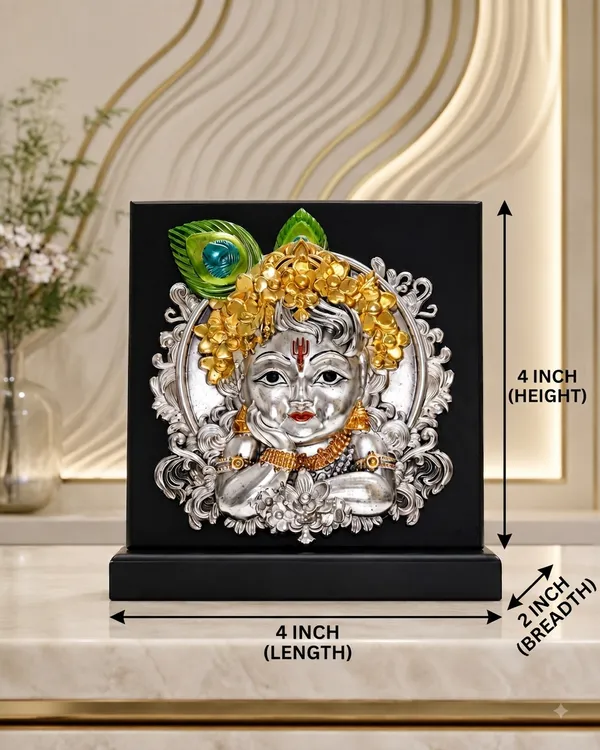 Gold_Silver_Plating_Wooden_Base_Resin_Idol_For_Home_Decor