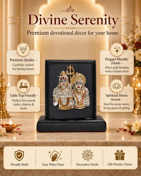 Gold_Silver_Plating_Wooden_Base_Resin_Idol_For_Home_Decor