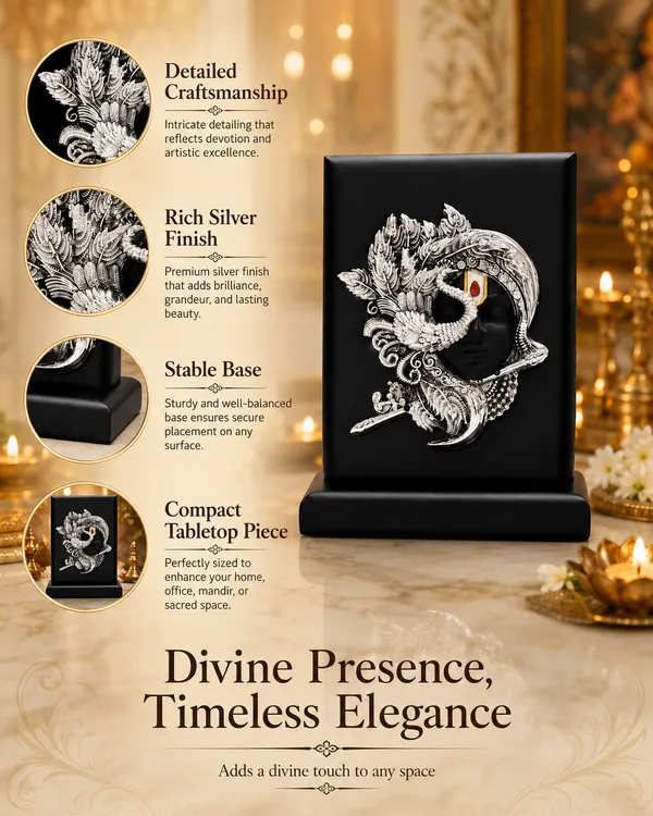 Silver_Plating_Wooden_Base_Resin_Idol_For_Home_Decor
