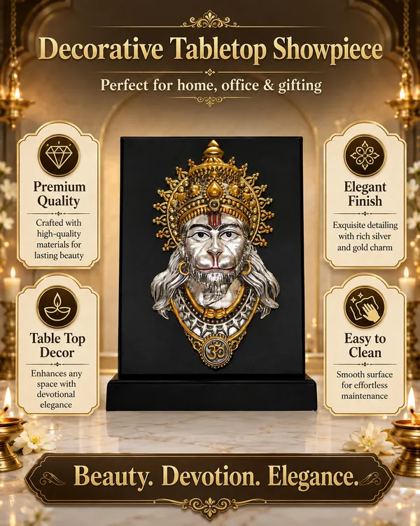 Gold_Silver_Plating_Wooden_Base_Resin_Idol_For_Home_Decor