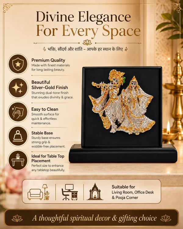 Gold_Silver_Plating_Wooden_Base_Resin_Idol_For_Home_Decor