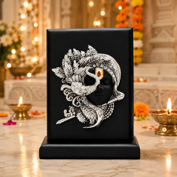 Silver_Plating_Wooden_Base_Resin_Idol_For_Home_Decor