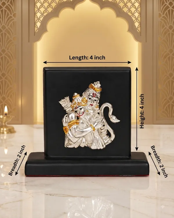 Gold_Silver_Plating_Wooden_Base_Resin_Idol_For_Home_Decor
