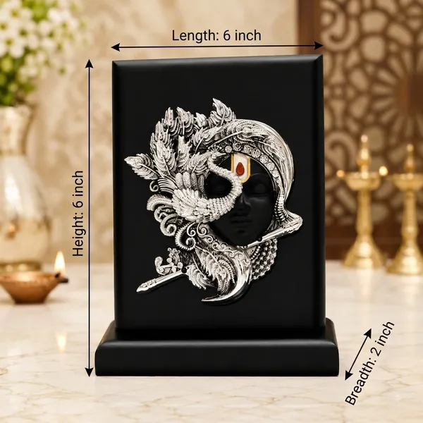 Silver_Plating_Wooden_Base_Resin_Idol_For_Home_Decor