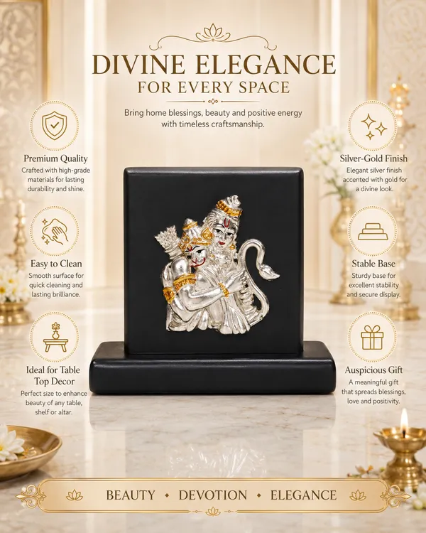 Gold_Silver_Plating_Wooden_Base_Resin_Idol_For_Home_Decor