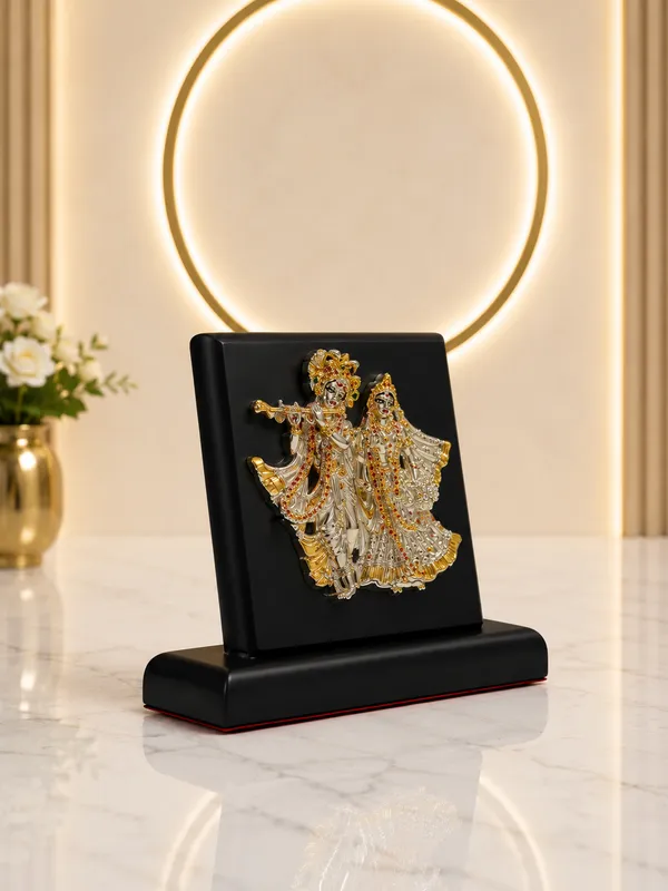 Gold_Silver_Plating_Wooden_Base_Resin_Idol_For_Home_Decor