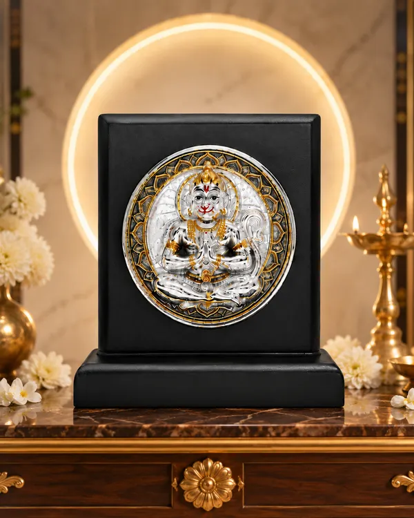 Gold_Silver_Plating_Wooden_Base_Resin_Idol_For_Home_Decor