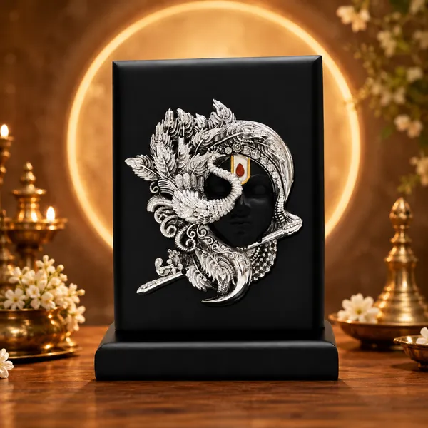 Silver_Plating_Wooden_Base_Resin_Idol_For_Home_Decor