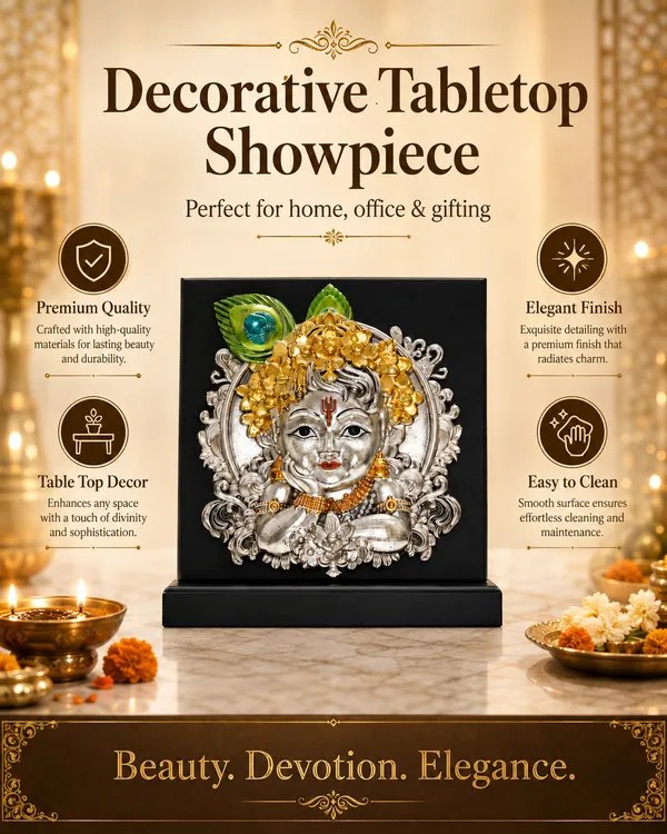 Gold_Silver_Plating_Wooden_Base_Resin_Idol_For_Home_Decor