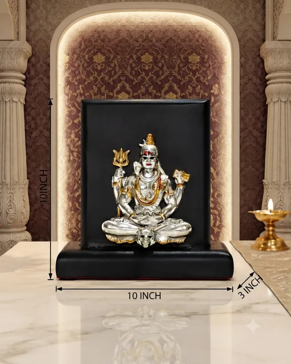 Gold_Silver_Plating_Wooden_Base_Resin_Idol_For_Home_Decor