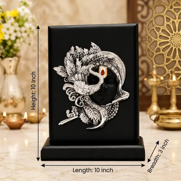 Silver_Plating_Wooden_Base_Resin_Idol_For_Home_Decor