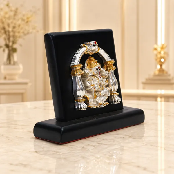 Gold_Silver_Plating_Wooden_Base_Resin_Idol_For_Home_Decor