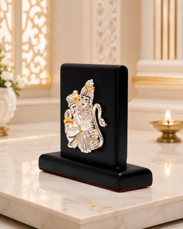 Gold_Silver_Plating_Wooden_Base_Resin_Idol_For_Home_Decor