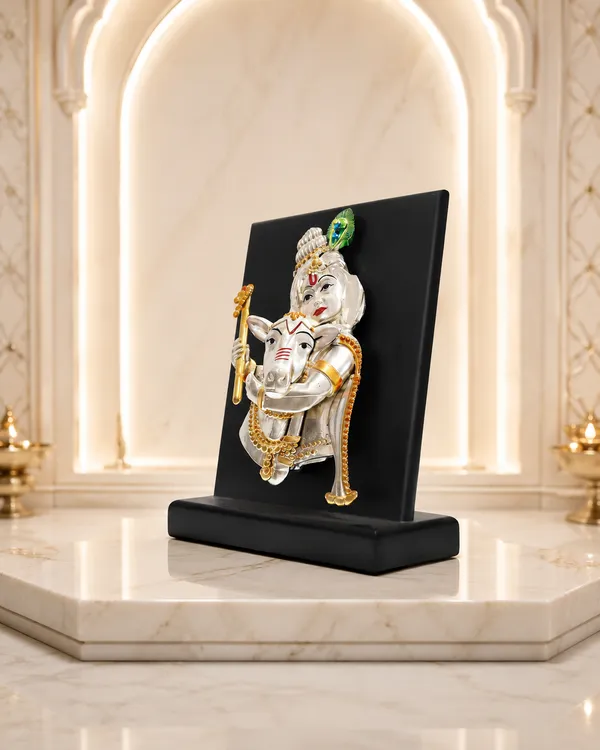 Gold_Silver_Plating_Wooden_Base_Resin_Idol_For_Home_Decor