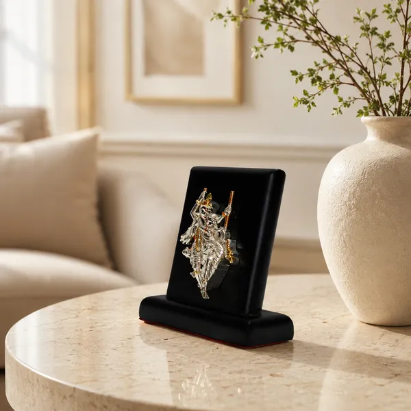 Gold_Silver_Plating_Wooden_Base_Resin_Idol_For_Home_Decor
