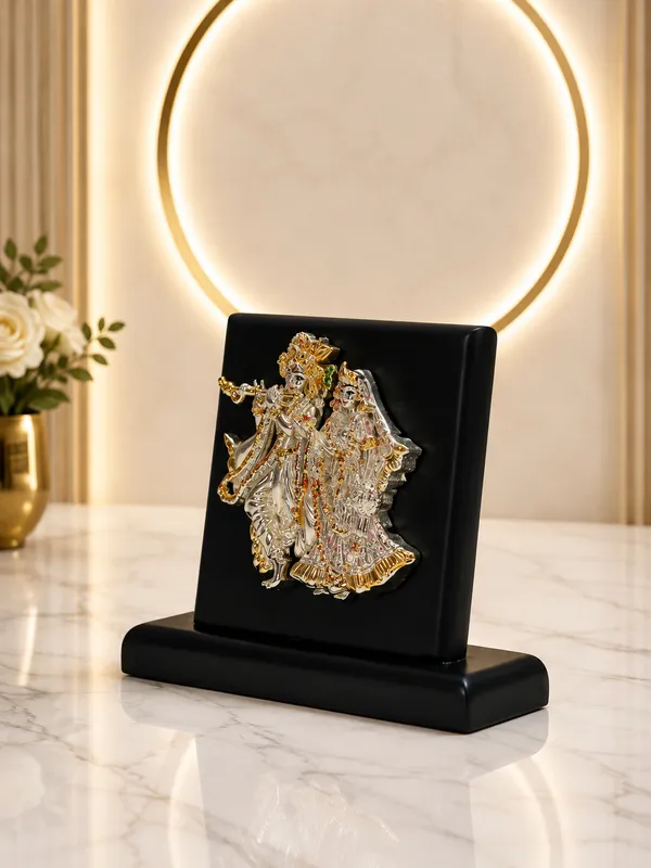 Gold_Silver_Plating_Wooden_Base_Resin_Idol_For_Home_Decor