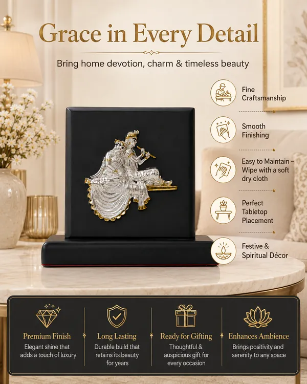 Gold_Silver_Plating_Wooden_Base_Resin_Idol_For_Home_Decor