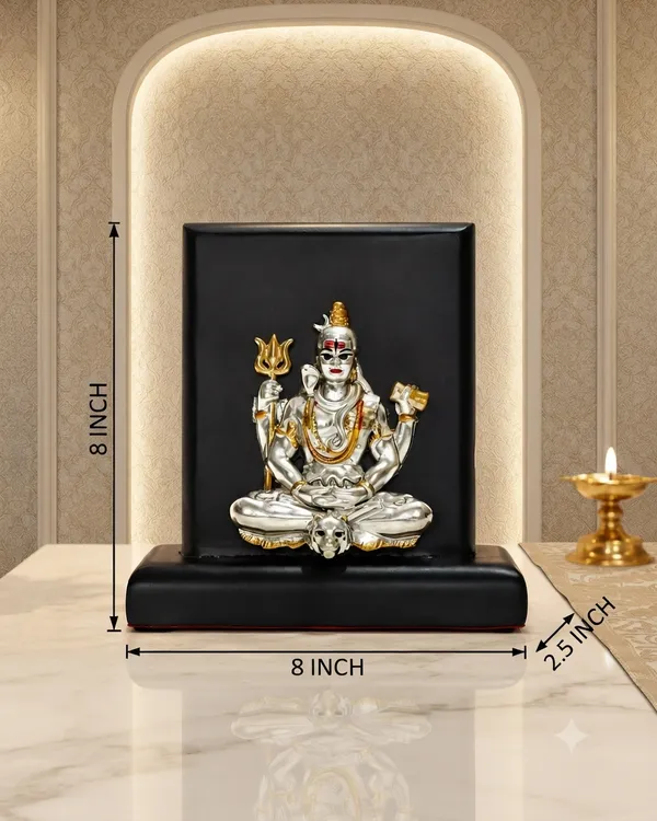 Gold_Silver_Plating_Wooden_Base_Resin_Idol_For_Home_Decor
