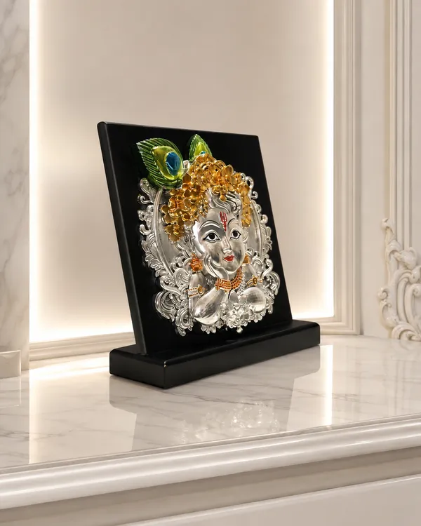 Gold_Silver_Plating_Wooden_Base_Resin_Idol_For_Home_Decor
