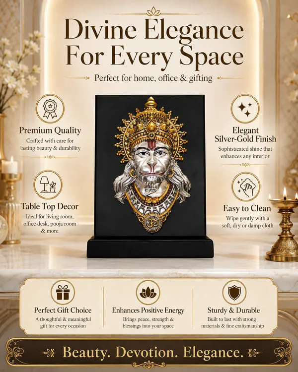 Gold_Silver_Plating_Wooden_Base_Resin_Idol_For_Home_Decor