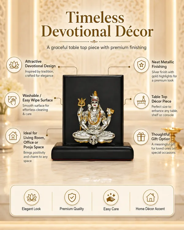 Gold_Silver_Plating_Wooden_Base_Resin_Idol_For_Home_Decor