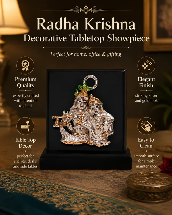 Gold_Silver_Plating_Wooden_Base_Resin_Idol_For_Home_Decor