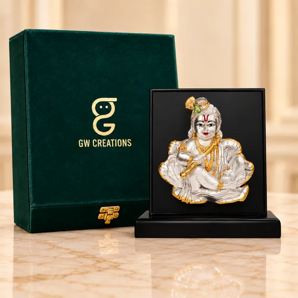 Gold_Silver_Plating_Wooden_Base_Resin_Idol_For_Home_Decor