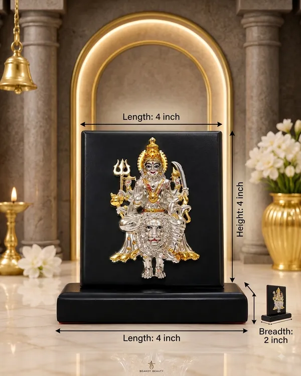 Gold_And_Black_Silver_Plating_Wooden_Base_Resin_Idol_For_Home_Decor