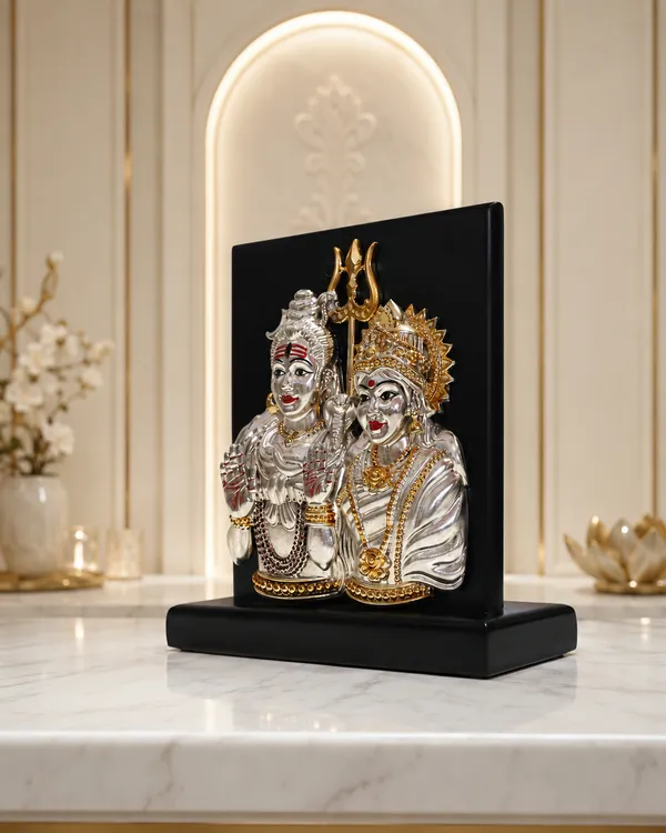 Gold_Silver_Plating_Wooden_Base_Resin_Idol_For_Home_Decor