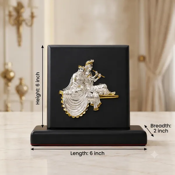 Gold_Silver_Plating_Wooden_Base_Resin_Idol_For_Home_Decor